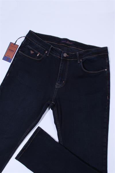 LACARINOYüksek Bel Klasik Kesim Blue Black Jean Pantolon