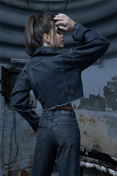 LACARINOGömlek Cep Detaylı Brown Denim Ceket