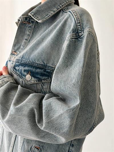 LACARINOKadın Cep Detaylı Denim Ceket