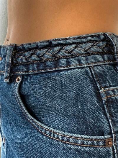 LACARINOBP DARK BLUE ÖRGÜ KEMER 34/40
