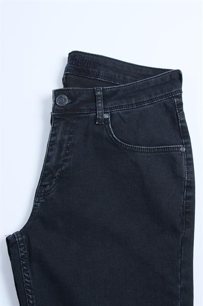 LACARINOYüksek Bel Dar Paça Blue Black Jean Pantolon