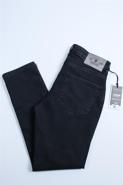 LACARINOYüksek Bel Dar Paça Blue Black Jean Pantolon