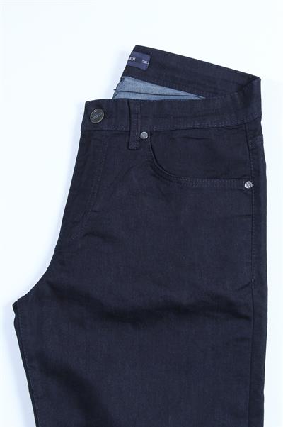 LACARINOYüksek Bel Yarım Boru Paça Navy Blue Jean Pantolon
