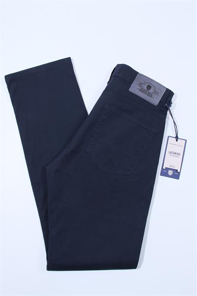 LACARINOErkek Yüksek Bel Yarım Boru Paça Lacivert Jean Pantolon