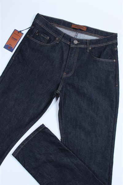 LACARINOYüksek Bel Boru Paça Navy Blue Jean Pantolon