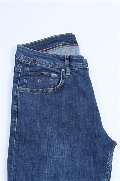 LACARINOYüksek Bel Yarım Boru Paça Dark Blue Erkek Jean Pantolon