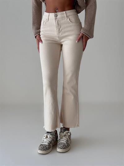 LACARINOMini Flare Naturel Jean Pantolon