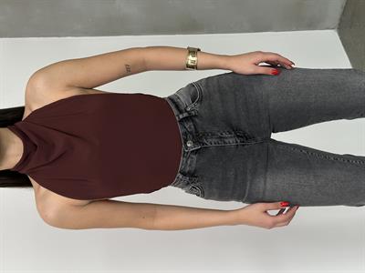 LACARINOYüksek Bel Klasik Kesim Dar Paça  Antrasit Jean Pantolon