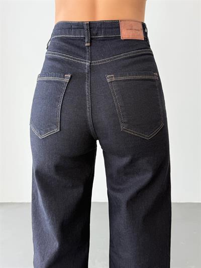 LACARINOYüksek Bel Paça Püskül Detaylı Rinse Jean Pantolon