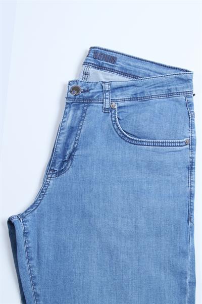 LACARINOErkek Yüksek Bel Dar Paça Blue Jean Pantolon 