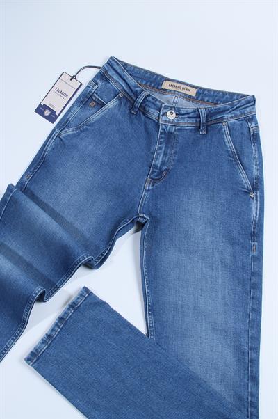 LACARINOYüksek Bel Klasik Kesim Blue Jean Pantolon