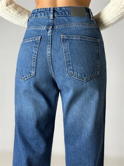 LACARINOYüksek Bel Normal Kalıp Blue Jean Pantolon