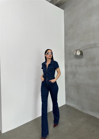 LACARINOKadın Rinse Denim Tulum 
