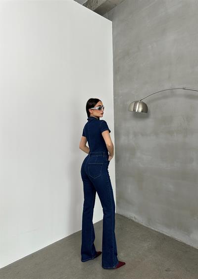 LACARINOKadın Rinse Denim Tulum 