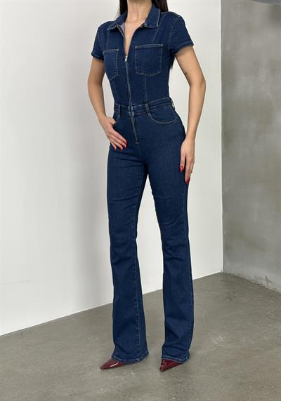 LACARINOKadın Rinse Denim Tulum 