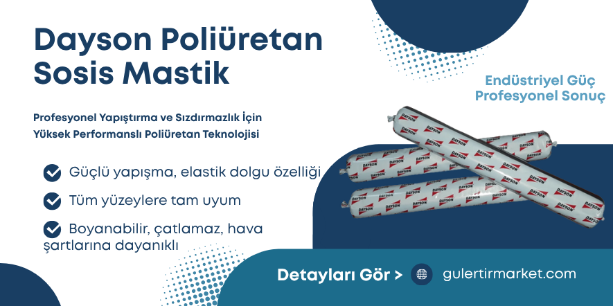 Dayson 600 ml Poliüretan Sosis Mastik - Güçlü ve Elastik Yapıştırıcı