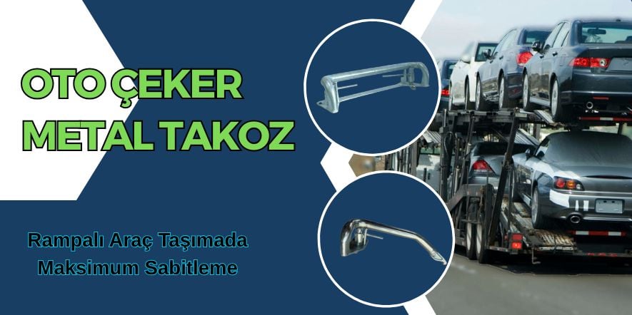 LOHR uyumlu oto çeker metal stop takozu tekli ve çiftli model – güvenlik için sabitleyici sistem