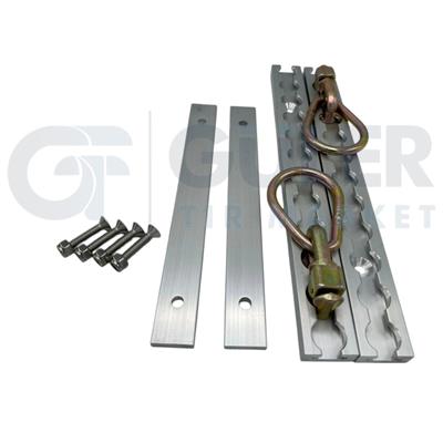Halka Aparatlı Alüminyum Ray 30cm