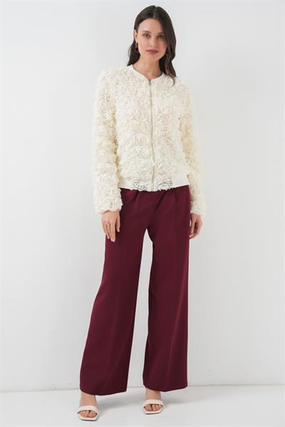 0719 Güllü Ceket - Ekru