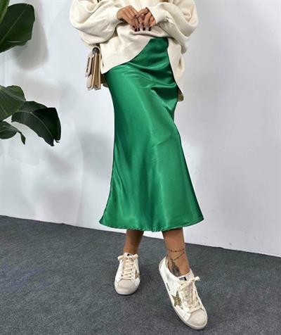 15806 Saten Etek - Yeşil