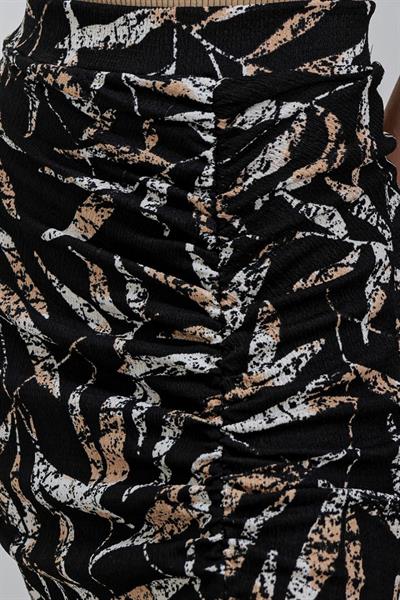 1880 Yırtmaçlı Etek - C.Siyah