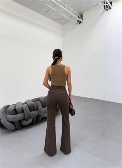 230 Gr Poly Viscose Full Lycra İspanyol Paça Pantolon