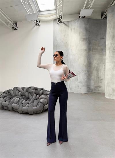 230 Gr Poly Viscose Full Lycra İspanyol Paça Pantolon