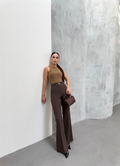 230 Gr Poly Viscose Full Lycra İspanyol Paça Pantolon