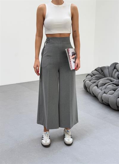 230 Gr Poly Viscose Full Lycra Metal Toka Aksesuarli Pantolon