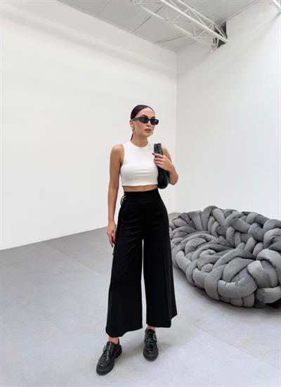 230 Gr Poly Viscose Full Lycra Metal Toka Aksesuarli Pantolon