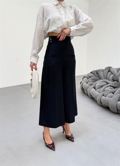 230 Gr Poly Viscose Full Lycra Metal Toka Aksesuarli Pantolon