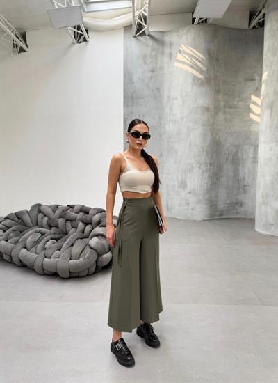 230 Gr Poly Viscose Full Lycra Metal Toka Aksesuarli Pantolon