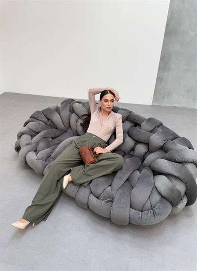 230 Gr Poly Viscose Full Lycra Pi̇leli̇ Palazzo Pantolon