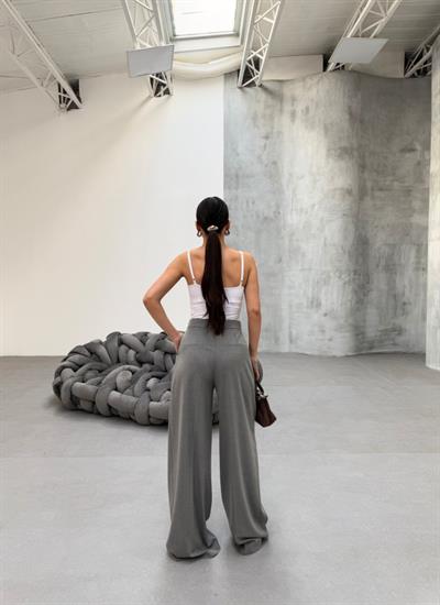 230 Gr Poly Viscose Full Lycra Pi̇leli̇ Palazzo Pantolon