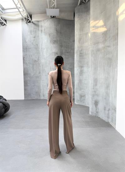 230 Gr Poly Viscose Full Lycra Pi̇leli̇ Palazzo Pantolon