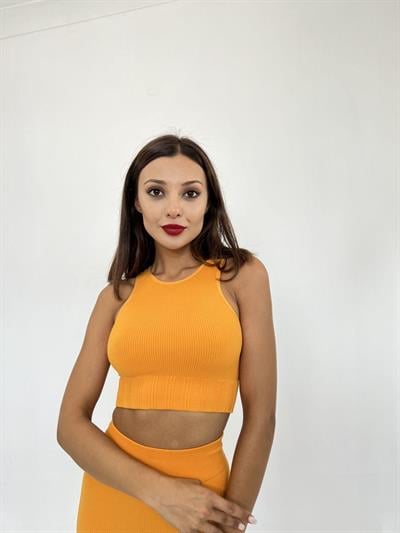 2502 YARIM T-SHİRT-TURUNCU