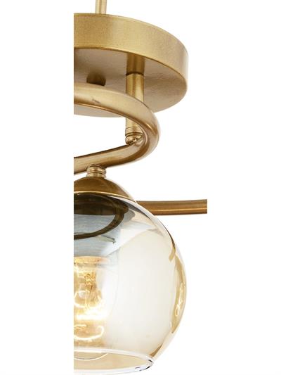 3 lü Eskitme Bal Camlı Modern Avize