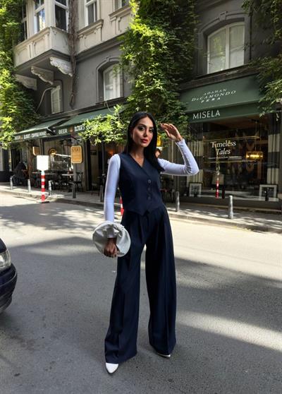 330 Gr Poly Viscose Astarli Suit Takim