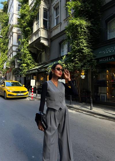 330 Gr Poly Viscose Astarli Suit Takim