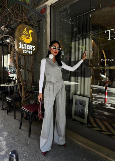 330 Gr Poly Viscose Astarli Suit Takim