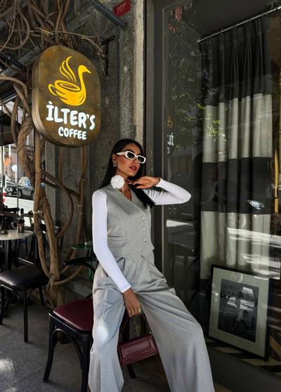 330 Gr Poly Viscose Astarli Suit Takim