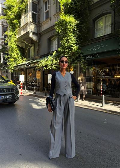 330 Gr Poly Viscose Astarli Suit Takim