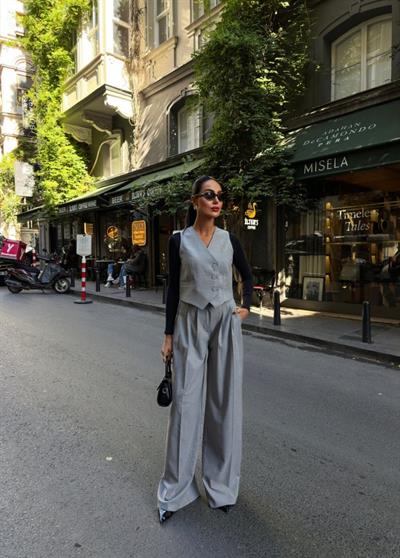 330 Gr Poly Viscose Astarli Suit Takim