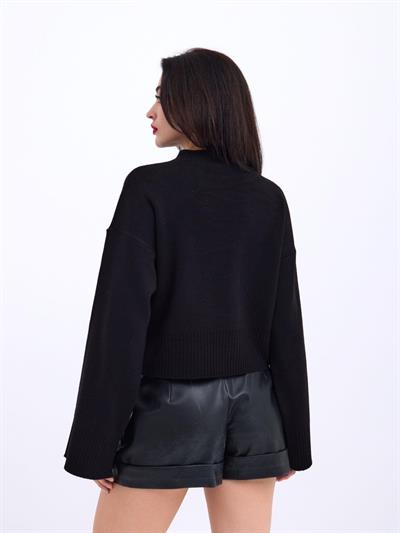 3628 KOL GENİŞ KAZAK-SİYAH