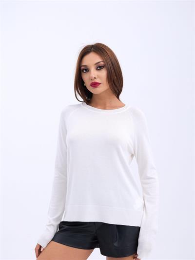 4201 TRİKO SIFIR YAKA BASİC SALAŞ-EKRU