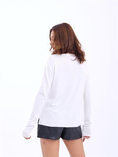 4202 TRİKO V YAKA BASİC SALAŞ-EKRU