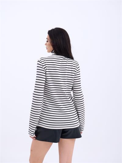 4213 TRİKO ÇİZGİLİ BALIKÇI SALAŞ-EKRU-SİYAH