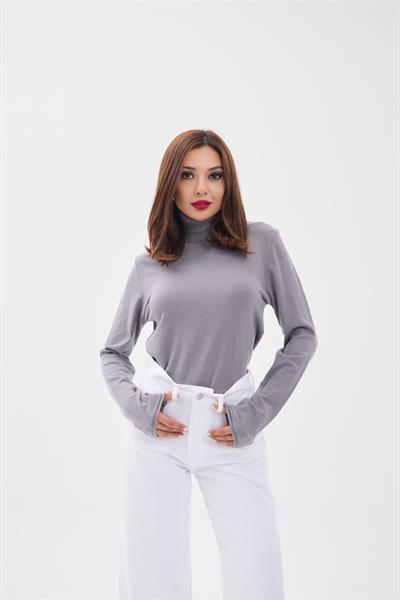 4214 TRİKO DÜZ BALIKÇI SALAŞ-GRİ