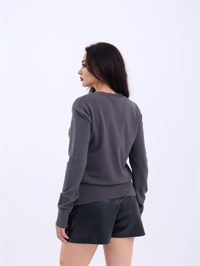 4217 TRİKO BASİC KAZAK-ANTRASİT