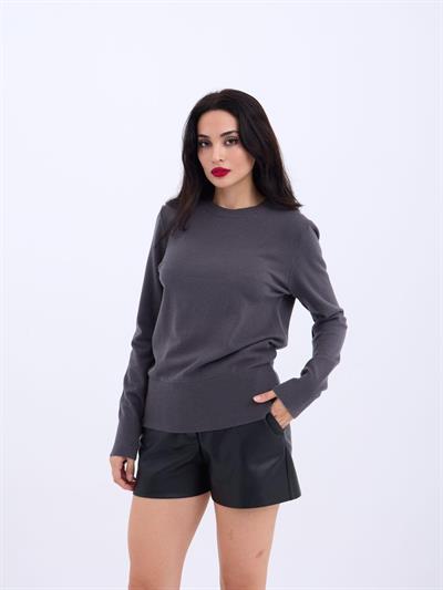 4217 TRİKO BASİC KAZAK-ANTRASİT